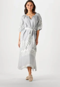 GREEK ARCHAIC KORI lichtgrijze maxi jurk 230654>DAMES Jurken
