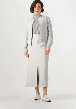 JANSEN AMSTERDAM lichtgrijze jack goldie jasje hvm 274 bomber long sleeve>DAMES Jassen