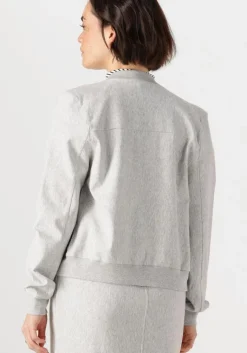 JANSEN AMSTERDAM lichtgrijze jack goldie jasje hvm 274 bomber long sleeve><noscript><img width=