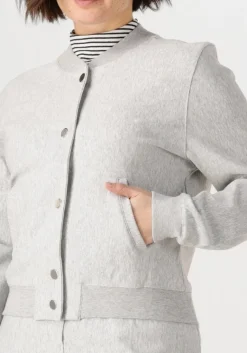 JANSEN AMSTERDAM lichtgrijze jack goldie jasje hvm 274 bomber long sleeve><noscript><img width=