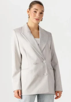 JOSH V lichtgrijze blazer dillen>DAMES Blazers