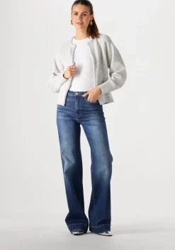 NEO NOIR lichtgrijze vest lily pearl knit cardigan><noscript><img width=