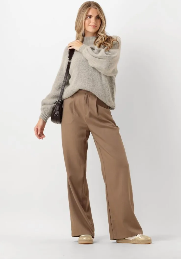 lichtgrijze notre-v trui nv-entia