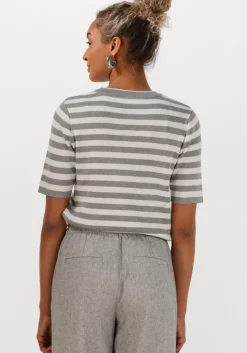 OBJECT lichtgrijze t-shirt objester s/s new knit pullover><noscript><img width=