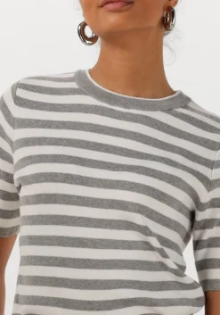 OBJECT lichtgrijze t-shirt objester s/s new knit pullover><noscript><img width=