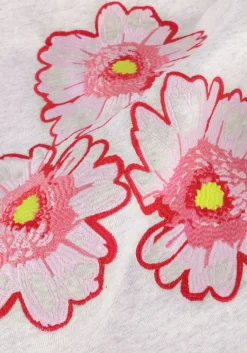 POM AMSTERDAM lichtgrijze trui floral grey melange><noscript><img width=