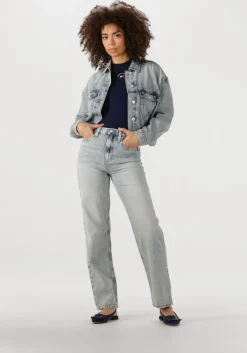 TOMMY JEANS lichtgrijze straight leg jeans layla hr slim str bi6012>DAMES Jeans