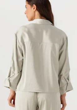 WITHBLACK lichtgrijze blouses wblpaddie sateen shirt><noscript><img width=