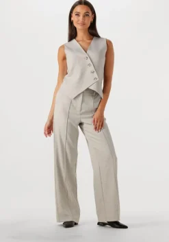 Y.A.S. lichtgrijze gilet yasbri waistcoat>DAMES Co-Ord Sets|Gilets