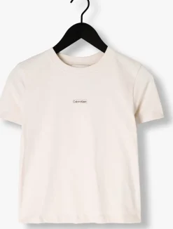 CALVIN KLEIN t-shirt placed institutional baby tee><noscript><img width=