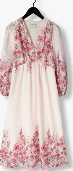 lichtroze neo noir maxi jurk silfi flower print dress