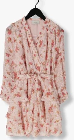 lichtroze neo noir mini jurk ada dreamy rose dress