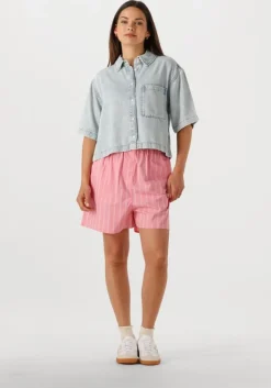 lichtroze withblack korte broek wblgunilla stripe shorts
