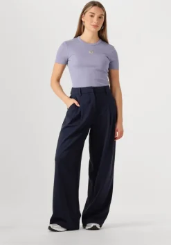 CALVIN KLEIN t-shirt washed woven label rib fit tee><noscript><img width=