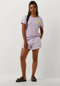 lila colourful rebel korte broek sensa striped ruffle short