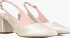 metallic notre-v slingbacks 2315c