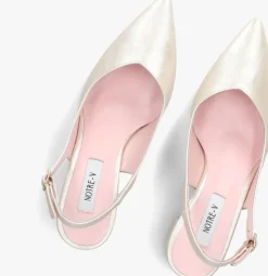 metallic notre-v slingbacks 2315c