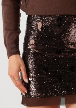 metallic silvian heach minirok mini skirt flove