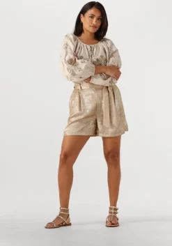 metallic summum korte broek short metallic lamee