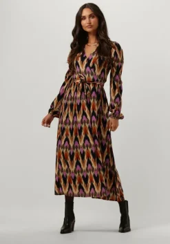 multi aaiko midi jurk jitte multi ethnic vis 523