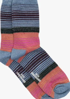 BECKSONDERGAARD sokken imma thin stripe sock>DAMES Beenmode