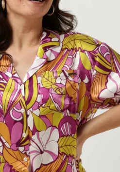 multi colourful rebel blouses celeste floral short sleeve blouse