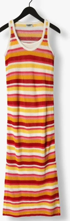 COLOURFUL REBEL maxi jurk alizee crochette stripe maxi dress><noscript><img width=
