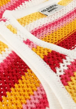 COLOURFUL REBEL maxi jurk alizee crochette stripe maxi dress><noscript><img width=