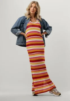 COLOURFUL REBEL maxi jurk alizee crochette stripe maxi dress><noscript><img width=