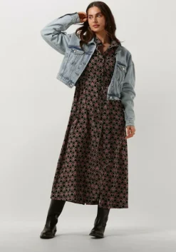 COLOURFUL REBEL midi jurk dalia graphic flower maxi shirt dress><noscript><img width=