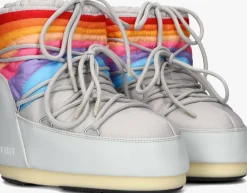 multi moon boot snowboots icon low rainbow