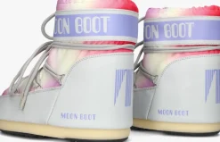 multi moon boot snowboots icon low tie dye