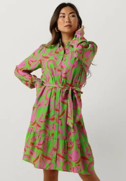 multi pom amsterdam midi jurk afrque dress