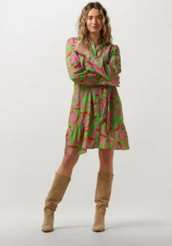 multi pom amsterdam midi jurk afrque dress