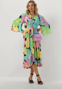 POM AMSTERDAM midi jurk cherry blossom dress><noscript><img width=