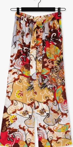 SUMMUM wijde broek trouser festival print on viscose satin><noscript><img width=