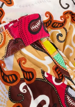 SUMMUM wijde broek trouser festival print on viscose satin><noscript><img width=