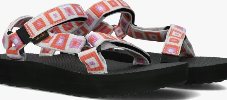 TEVA platte sandalen w midform universal>DAMES Sandalen