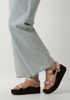 multi teva platte sandalen w flatform universal