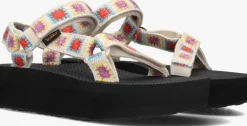 multi teva sandalen w flatform universal crochet