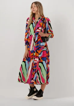 multi y.a.s. midi jurk yasalira ls long shirt dress s. noos