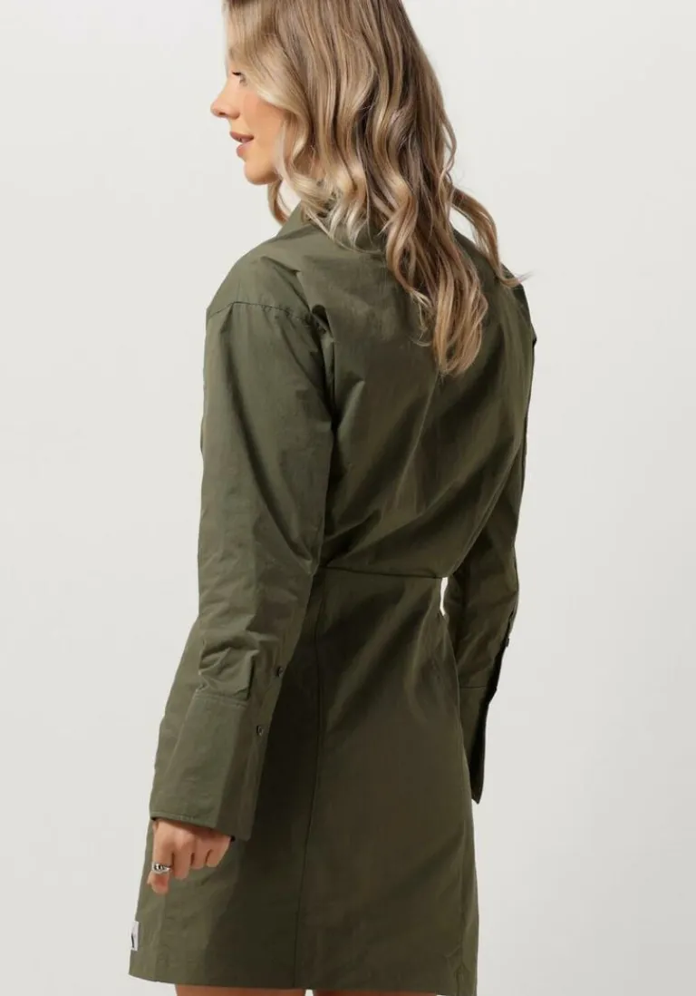 CALVIN KLEIN mini jurk soft touch shirt dress>DAMES Jurken