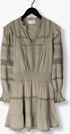 olijf neo noir mini jurk aran s voile dress