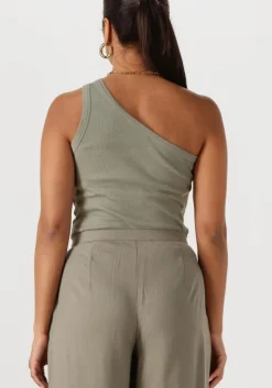 olijf selected femme top slfanna one shoulder top