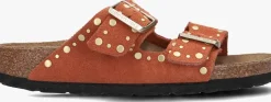 oranje birkenstock teenslippers arizona rivet border