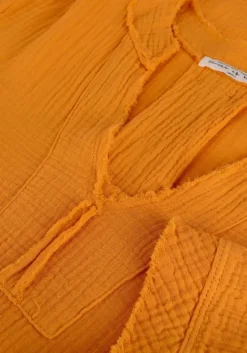 oranje circle of trust midi jurk gill dress