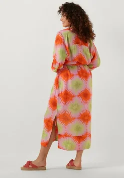 oranje circle of trust midi jurk zola dress