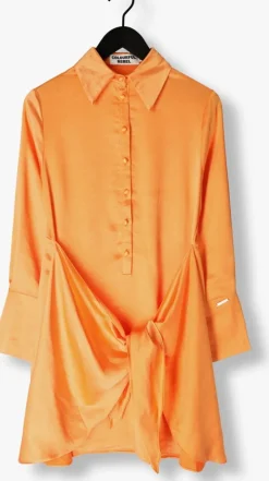 COLOURFUL REBEL mini jurk mette satin wrap dress><noscript><img width=