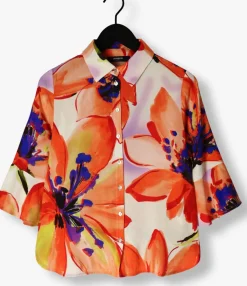 JANSEN AMSTERDAM blouses wbf773 woven print blouse 3/4 sleeve><noscript><img width=