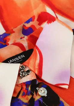 JANSEN AMSTERDAM blouses wbf773 woven print blouse 3/4 sleeve><noscript><img width=